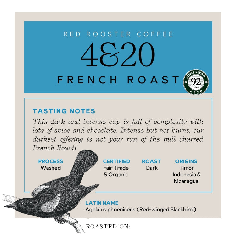 Organic 4&20 French Roast Premium Roasted Coffee Blend