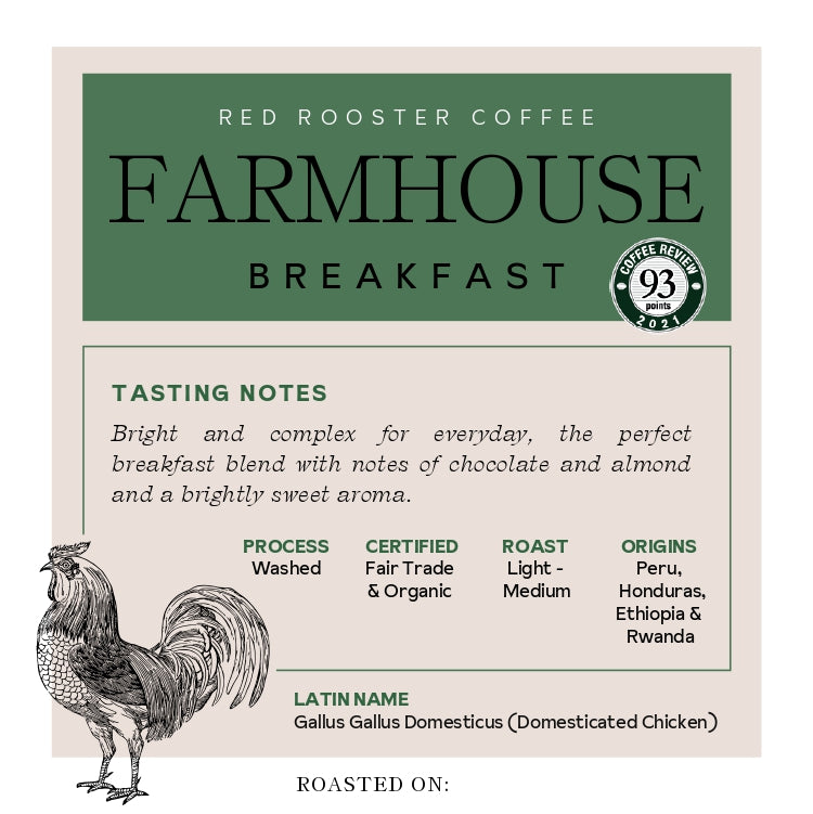 Organic Floyd Farmhouse Breakfast Blend Premium Roasted Coffee Blend
