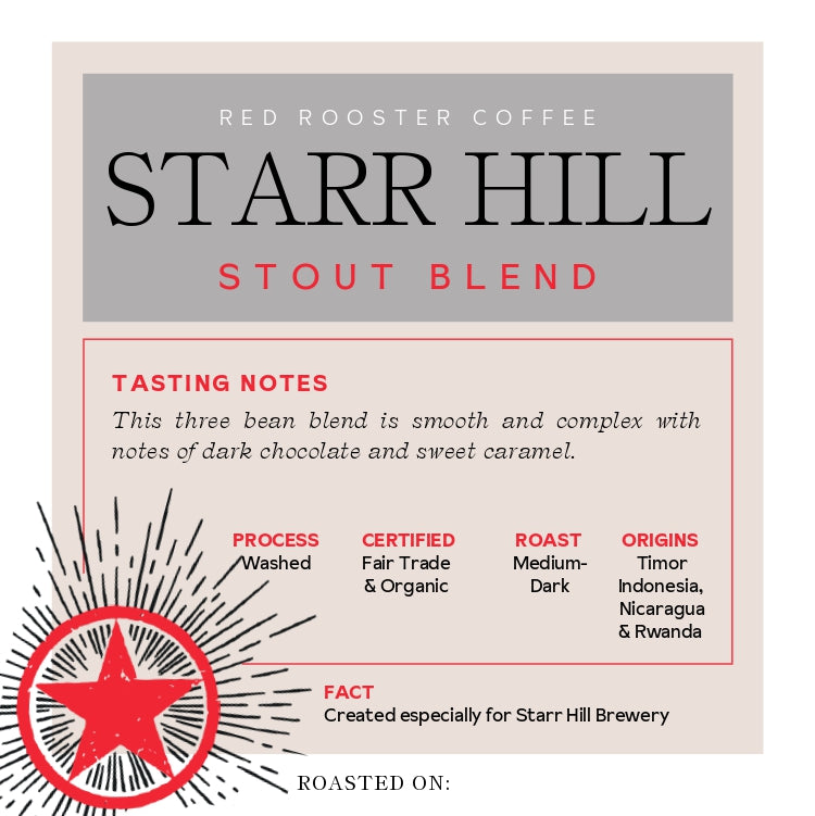 Organic Starr Hill Stout Blend Premium Roasted Coffee Blend