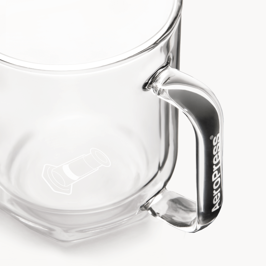 AeroPress Double Wall Glass Coffee Mug - 2 Pack Home Coffee Mug Accessory