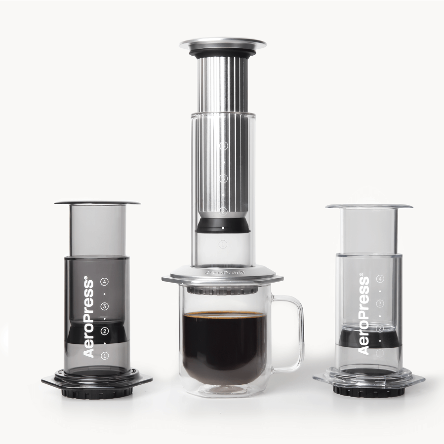 AeroPress Double Wall Glass Coffee Mug - 2 Pack Home Coffee Mug Accessory