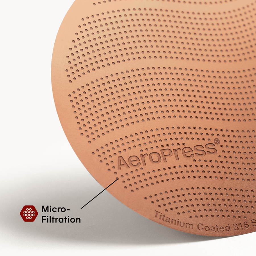 AeroPress Gold Tone Filter - Standard Easy Travel Coffee Press