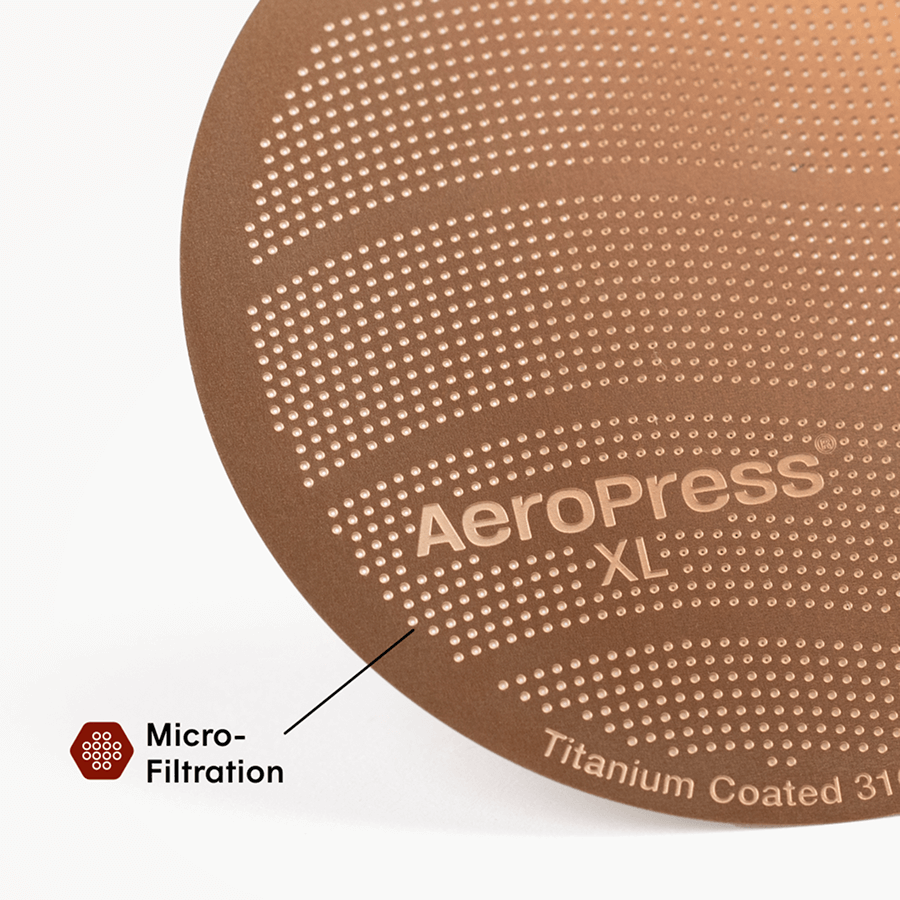 AeroPress Gold Tone Filter - XL Home Coffee Brewing System