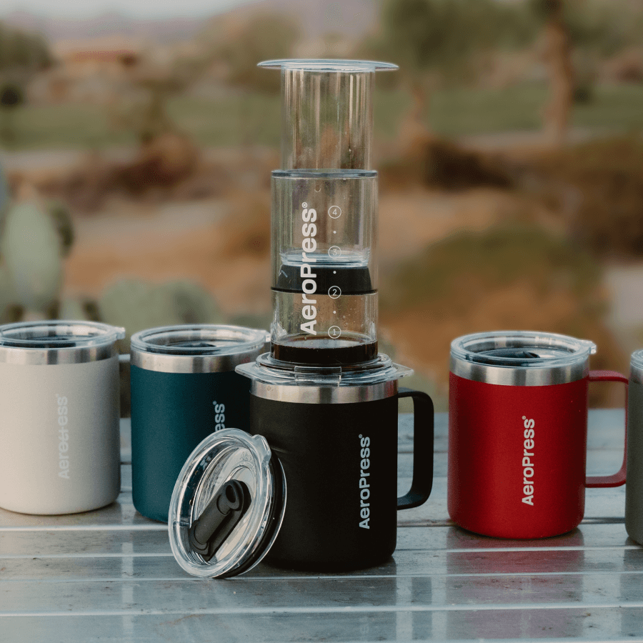 AeroPress Travel Coffee Mug - Stainless Steel Home Coffee Mug Accessory