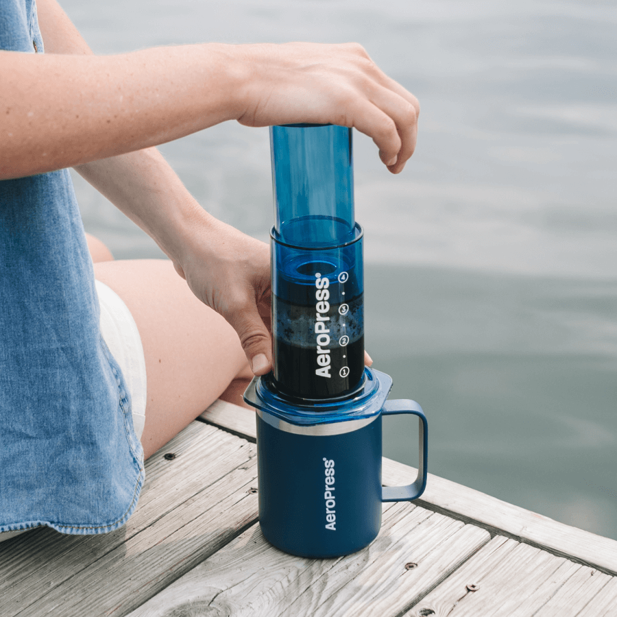 AeroPress Travel Coffee Mug - Stainless Steel Home Coffee Mug Accessory