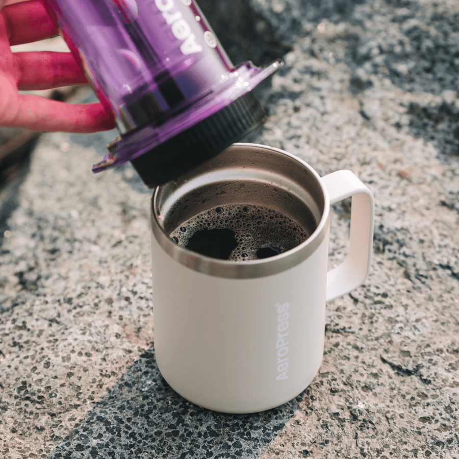 AeroPress Travel Coffee Mug - Stainless Steel Home Coffee Mug Accessory