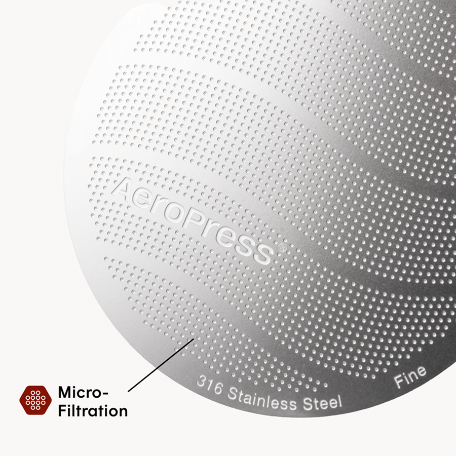 AeroPress Stainless Steel Filter - Standard Clean Cup Filter Accessory