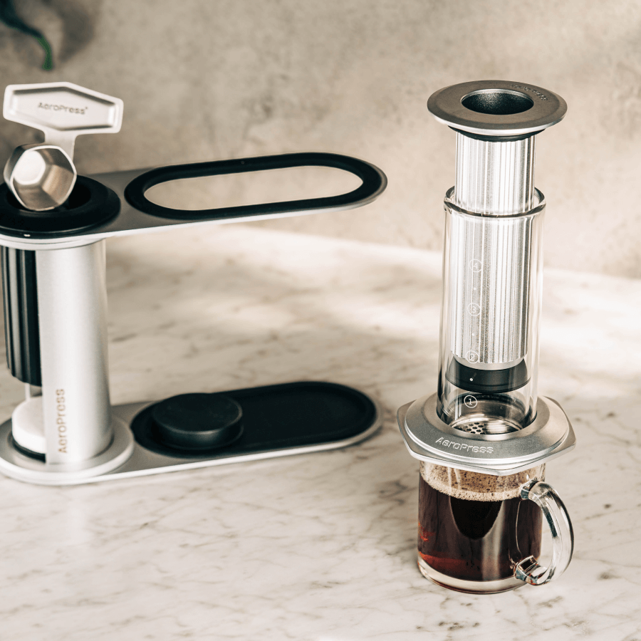 AeroPress Organizer Stand - Stainless Steel Compact Coffee Storage Accessory Replacement