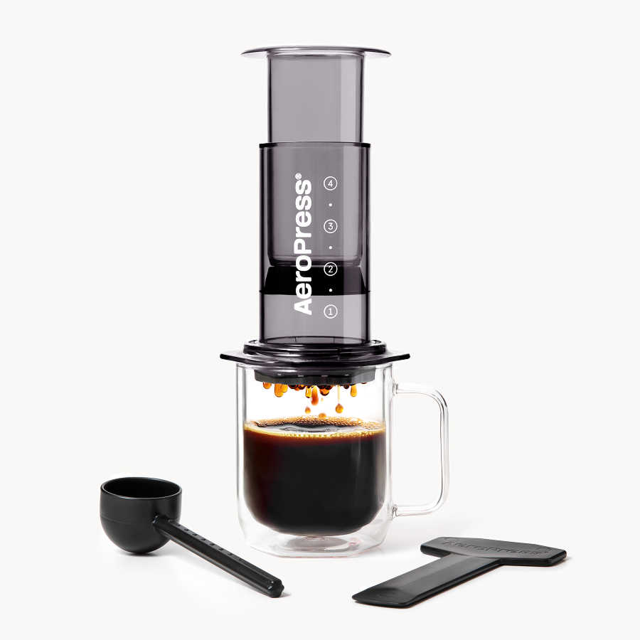 AeroPress Coffee Maker - Clear & Colors Smooth Brew Clear Brewer