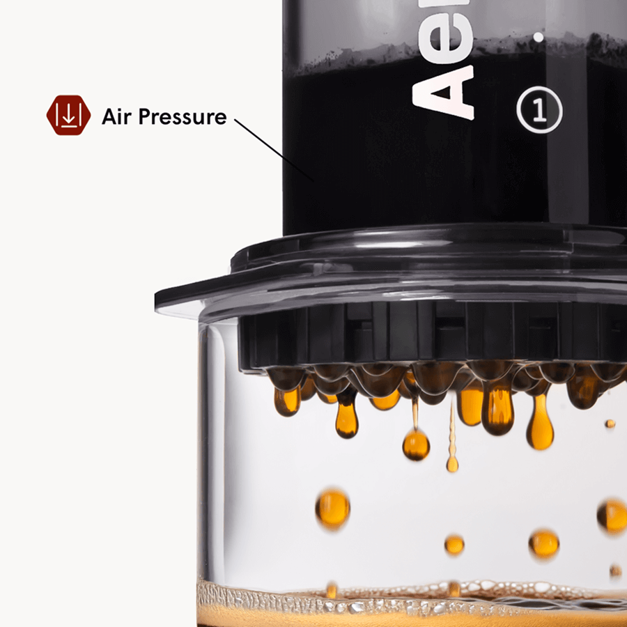 AeroPress Coffee Maker - Clear & Colors Smooth Brew Clear Brewer