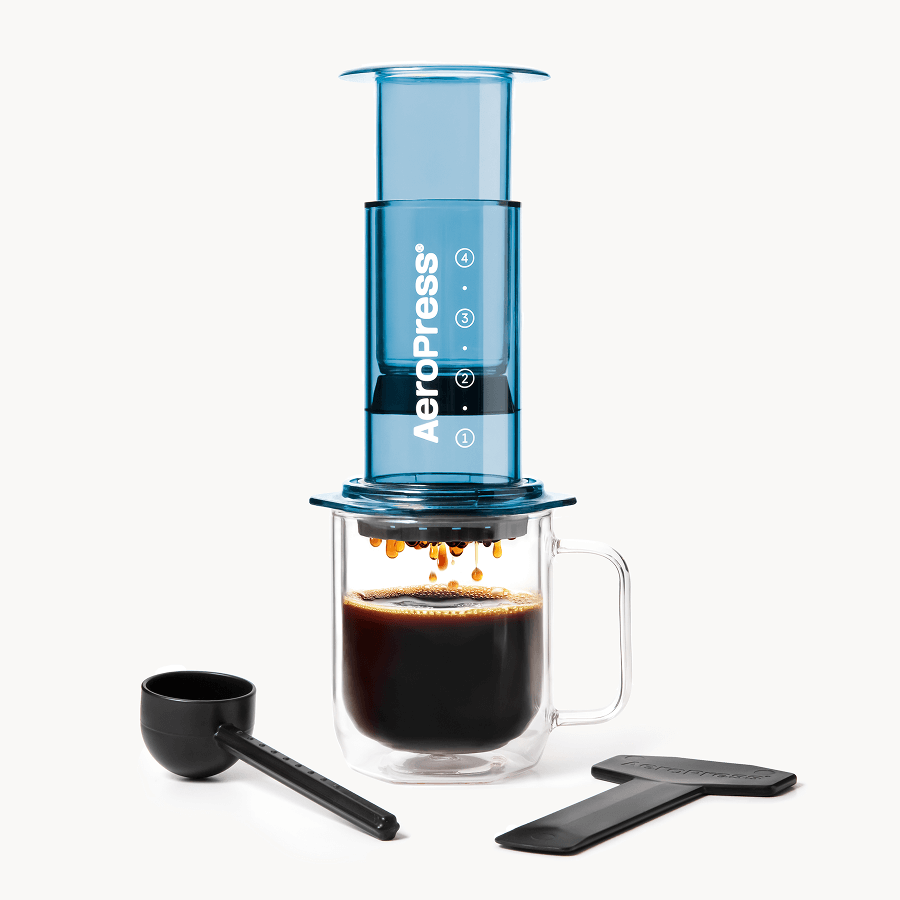 AeroPress Coffee Maker - Clear & Colors Smooth Brew Clear Brewer
