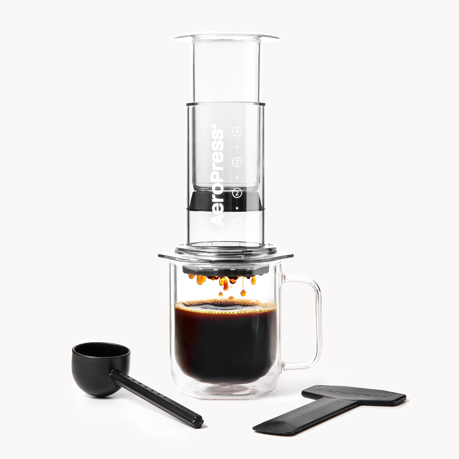 AeroPress Coffee Maker - Clear & Colors Smooth Brew Clear Brewer