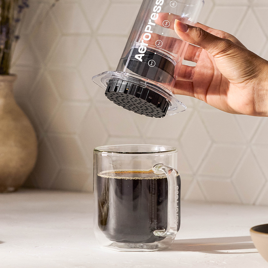 AeroPress Coffee Maker - Clear & Colors Smooth Brew Clear Brewer
