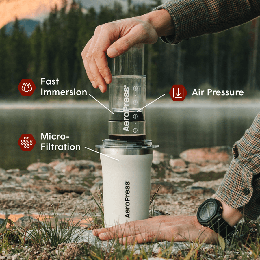 AeroPress Coffee Maker - Go Plus Easy Travel Coffee Press