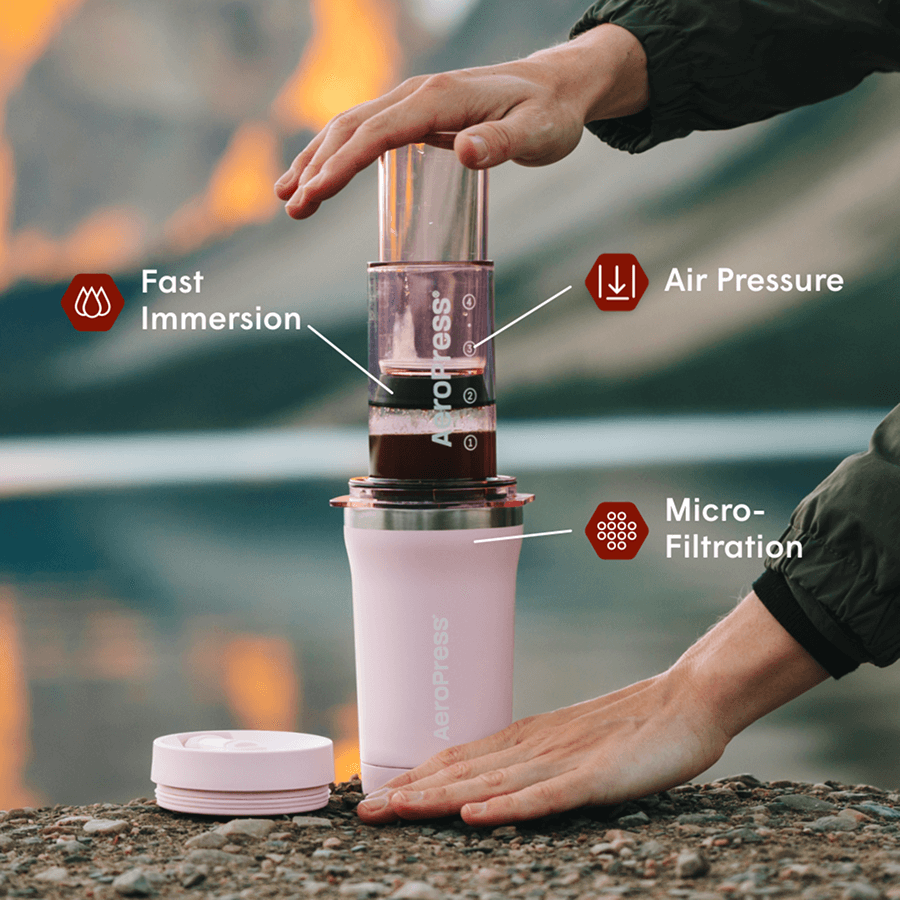 AeroPress Coffee Maker - Go Plus Easy Travel Coffee Press