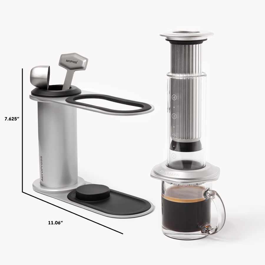 AeroPress Organizer Stand - Stainless Steel Compact Coffee Storage Accessory Replacement
