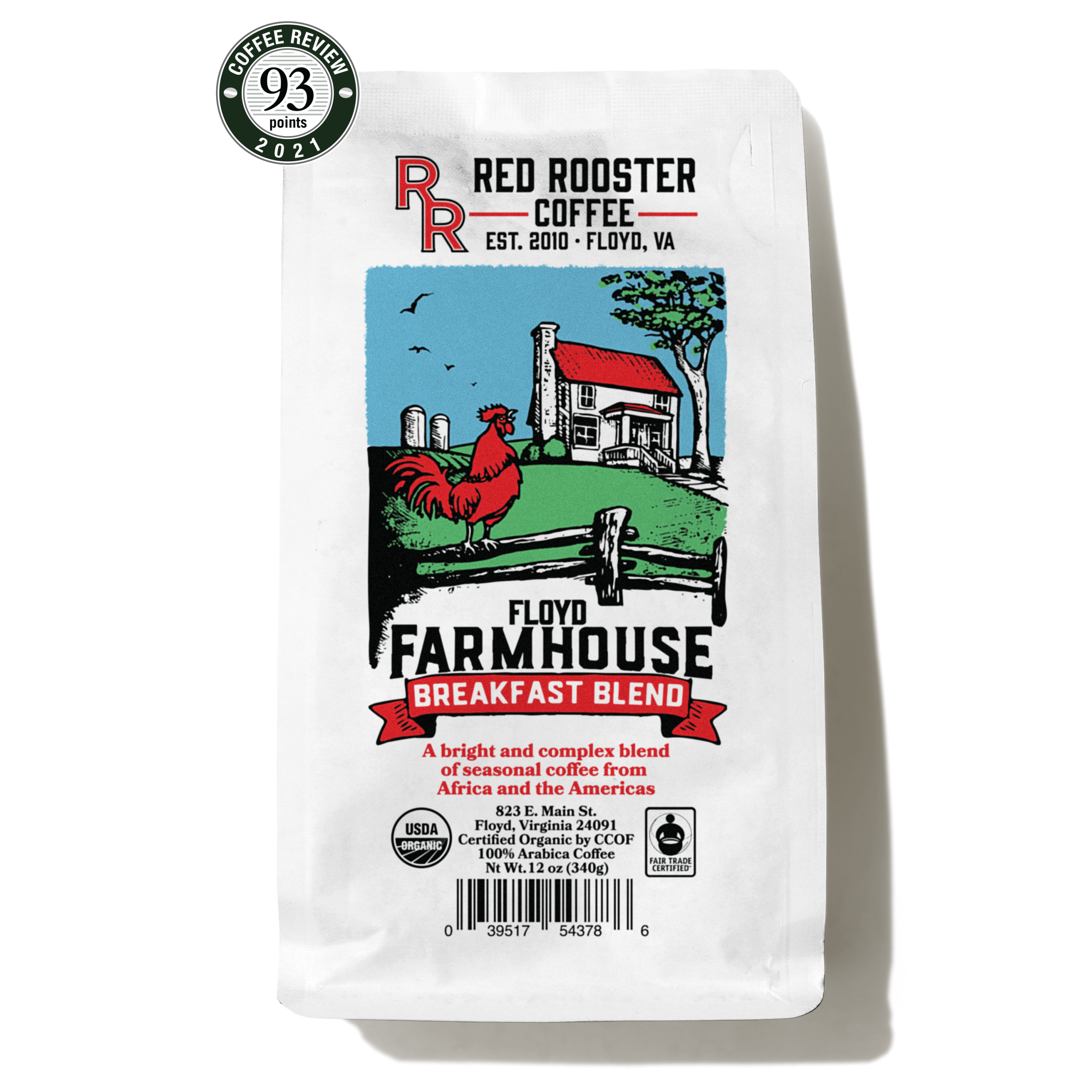 Organic Floyd Farmhouse Breakfast Blend Premium Roasted Coffee Blend