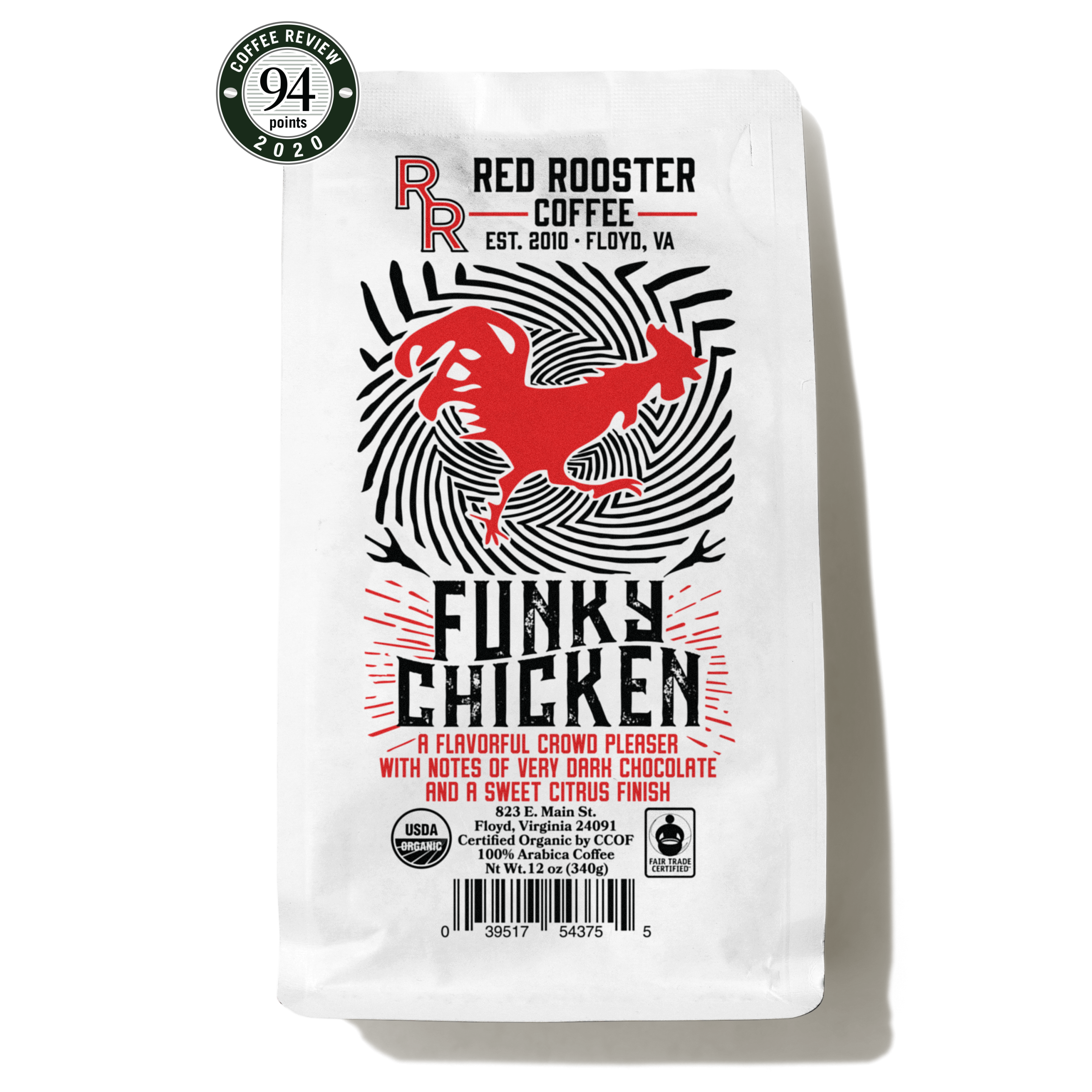 Organic Funky Chicken Premium Roasted Coffee Blend