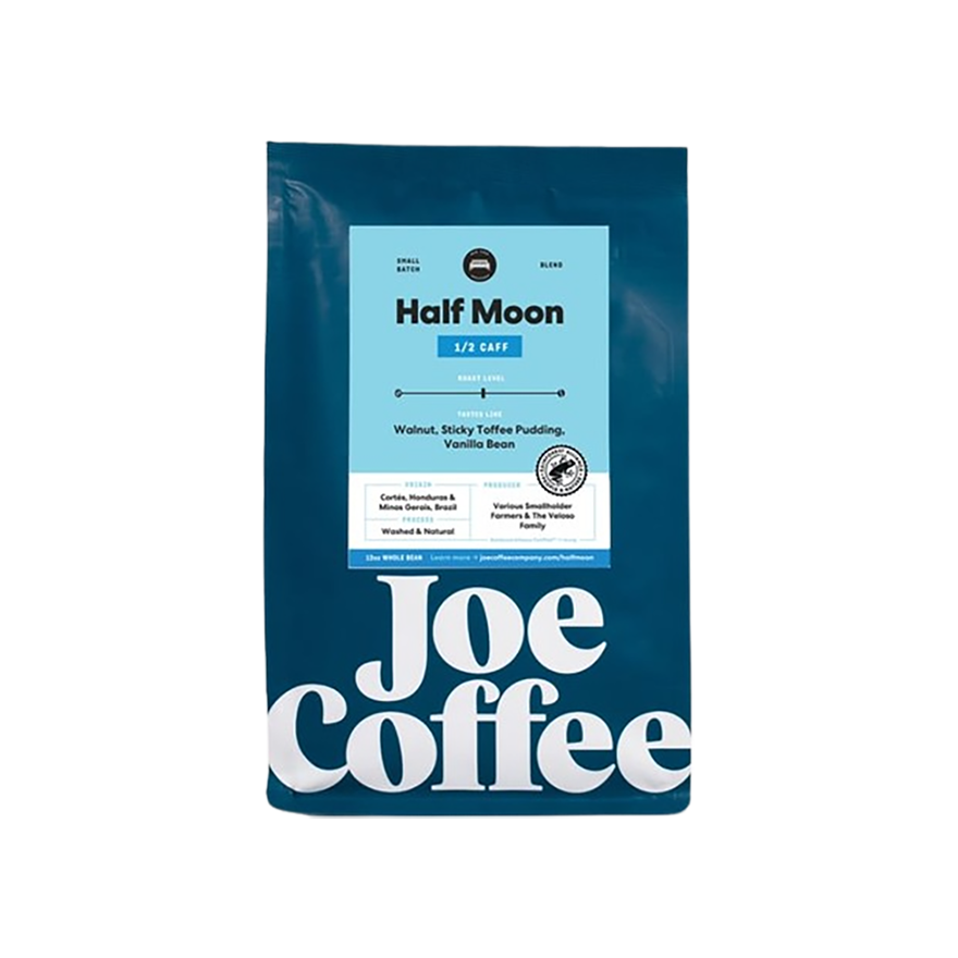 Half Moon Half Caff 12 oz Premium Roasted Coffee Blend