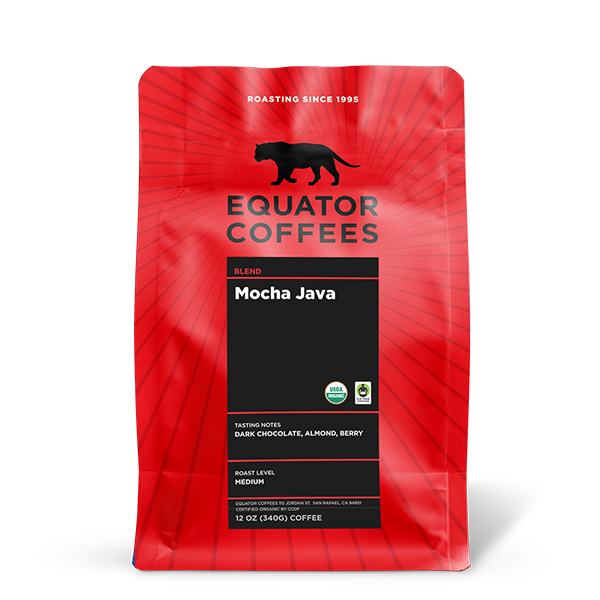 Mocha Java Fair Trade Organic 12 oz Premium Roasted Coffee Blend