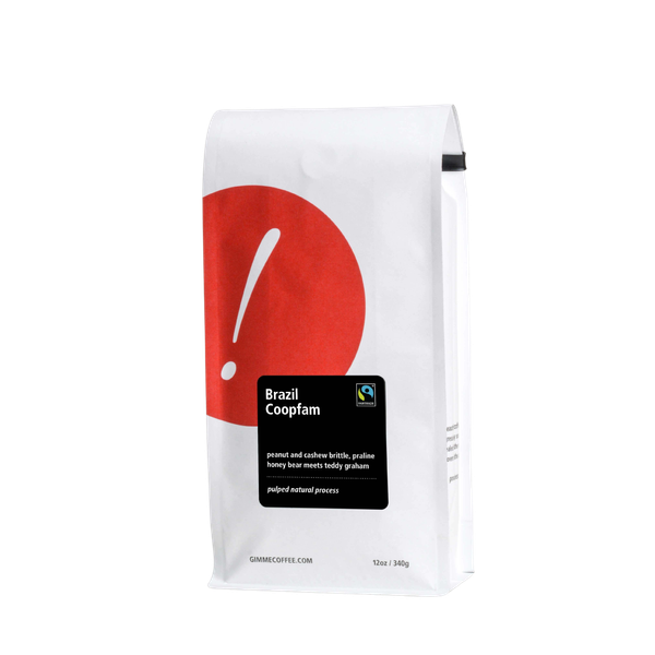 Brazil Coopfam Certified Fairtrade 12 oz Premium Roasted Coffee Blend
