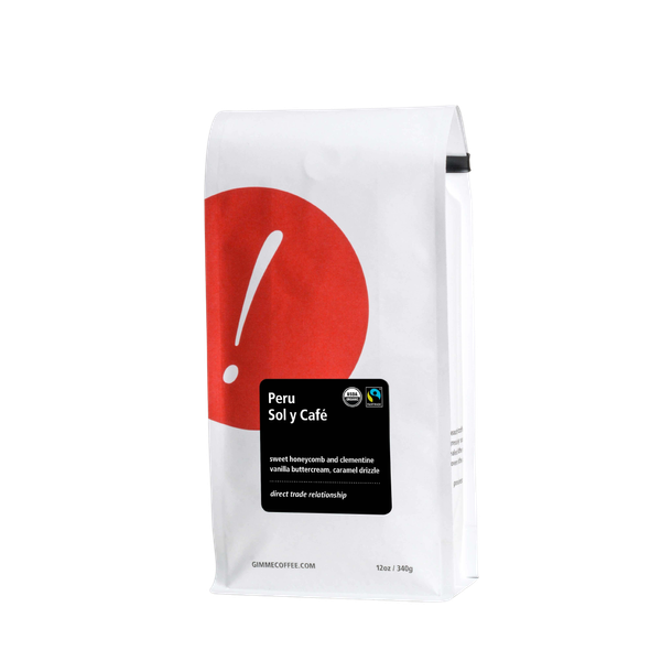 Peru Sol Y Cafe Fairtrade Organic 12 oz Flavorful Specialty Coffee Beans