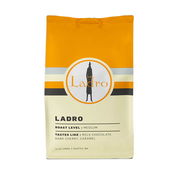 Ladro Espresso 12 oz Cafe Style Espresso Coffee