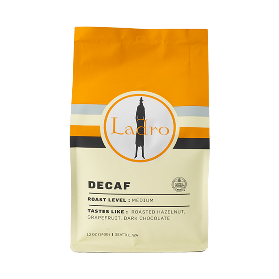 Ladro Decaf 12 oz Daily Decaf Specialty Coffee