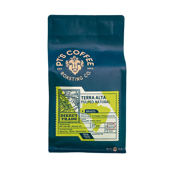 Terra Alta Pulped Natural 12 oz Cafe Style Espresso Coffee