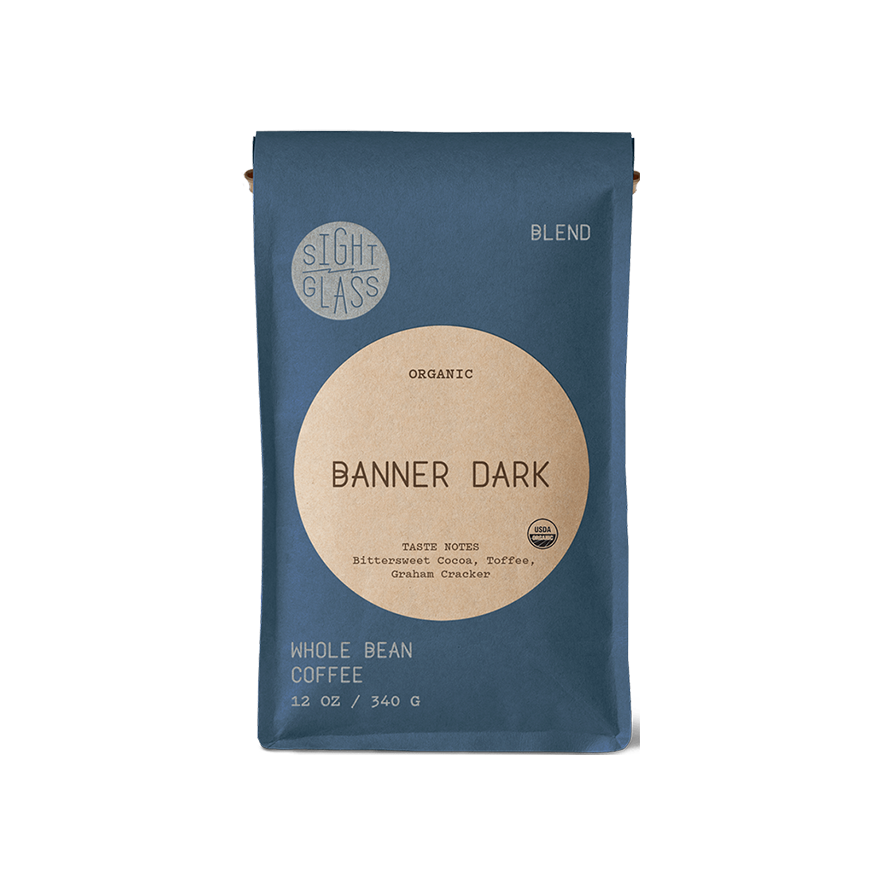 Organic Banner Dark 12 oz Premium Roasted Coffee Blend