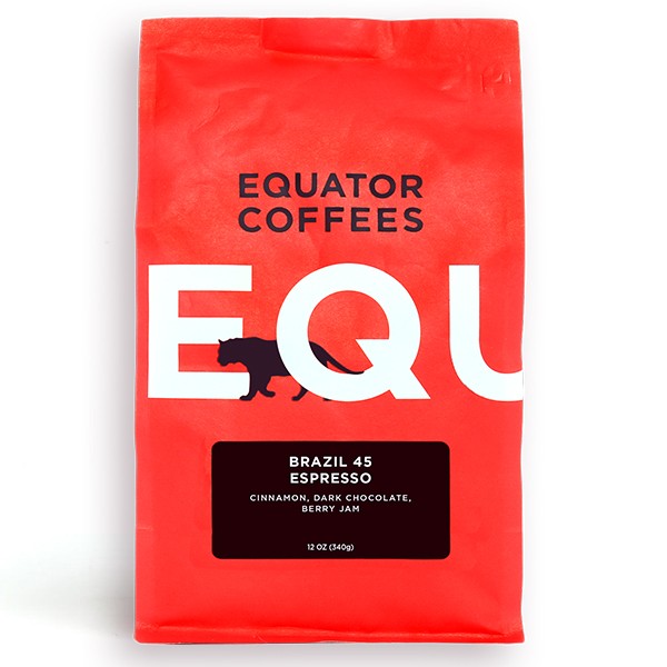 Brazil 45 Espresso 12 oz Cafe Style Espresso Coffee