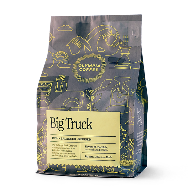 Big Truck 12 oz Cafe Style Espresso Coffee