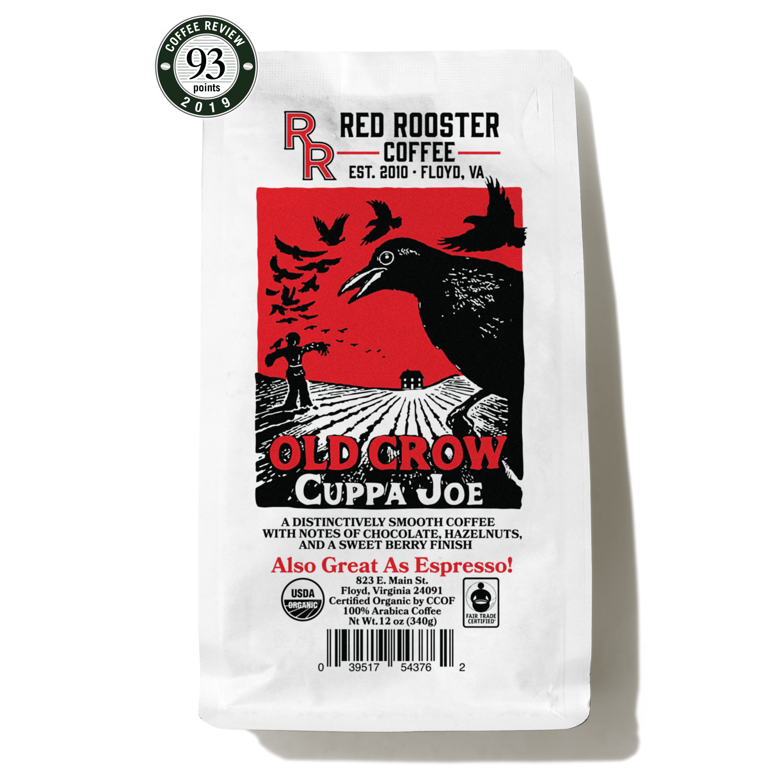 Organic Old Crow Cuppa Joe Cafe Style Espresso Coffee