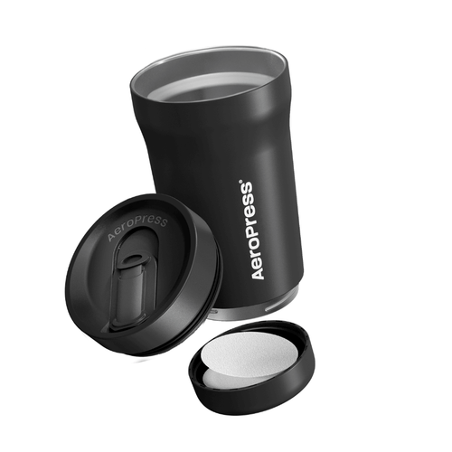 AeroPress Travel Coffee Tumbler - Stainless Steel Home Coffee Mug Accessory
