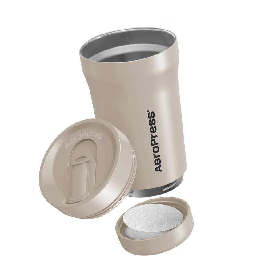 AeroPress Travel Coffee Tumbler - Stainless Steel Home Coffee Mug Accessory