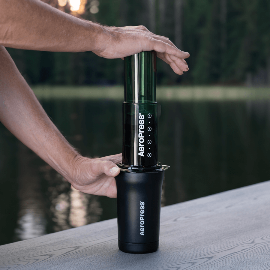 AeroPress Travel Coffee Tumbler - Stainless Steel Home Coffee Mug Accessory