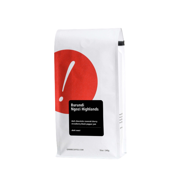 Burundi Ngozi Highlands Dark Roast 12 oz Flavorful Specialty Coffee Beans