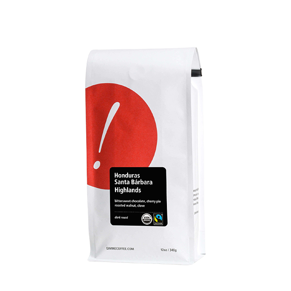 Honduras Santa Barbara Highlands Dark Org FT 12 oz Flavorful Specialty Coffee Beans