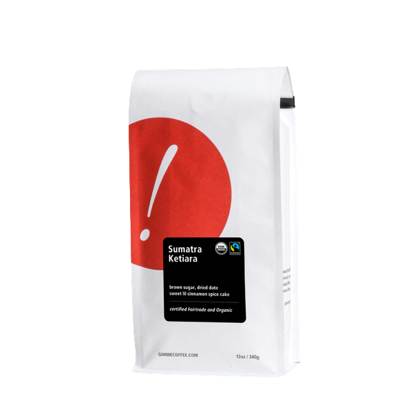 Sumatra Ketiara Fairtrade Organic 2 lb Flavorful Specialty Coffee Beans