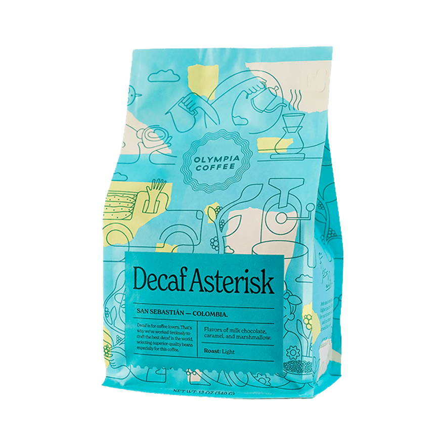 Decaf Asterisk 2 lb Cafe Style Espresso Coffee