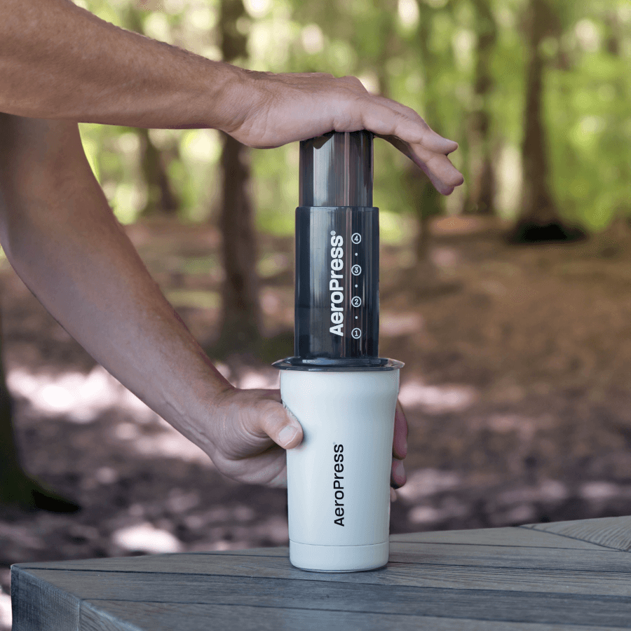 AeroPress Travel Coffee Tumbler - Stainless Steel Home Coffee Mug Accessory